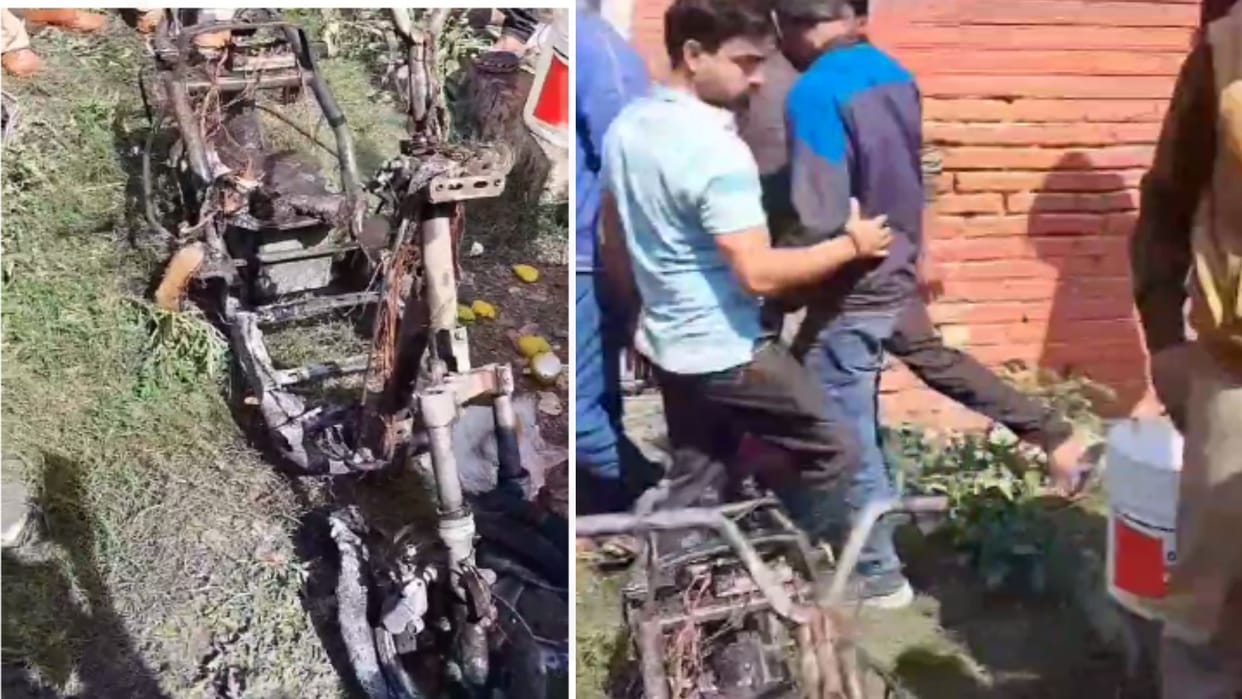 Electric scooter's battery explodes during charging, two injured