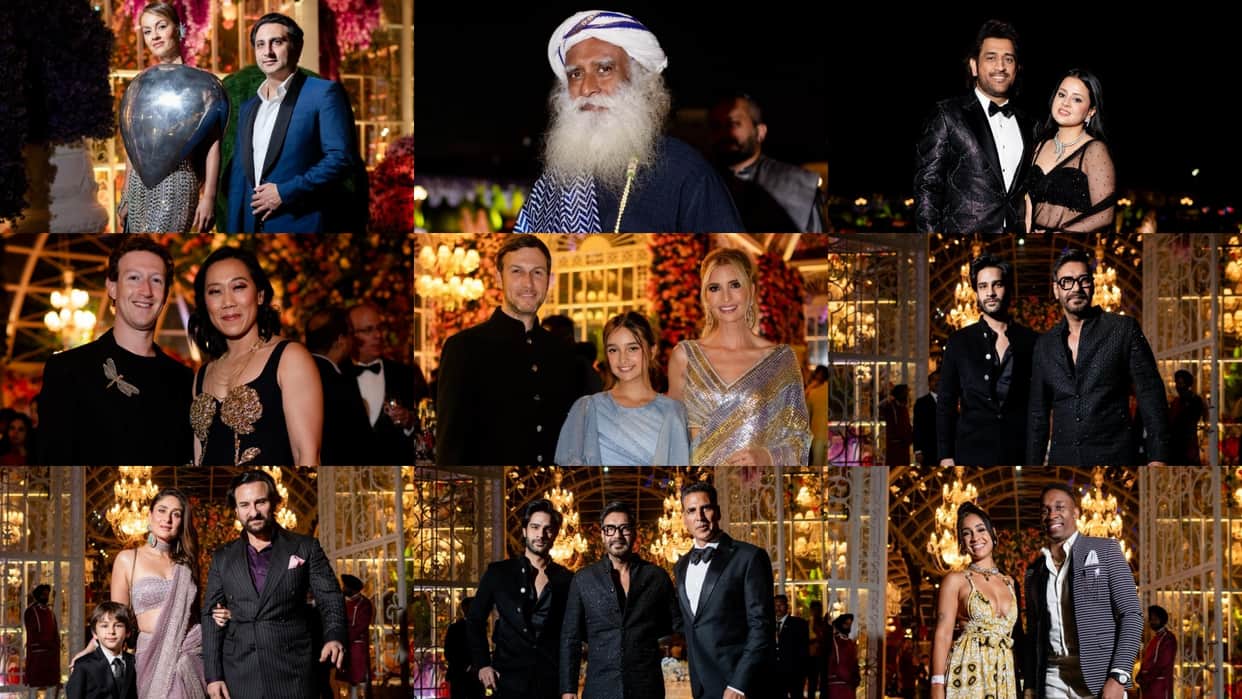 anant ambani radhika merchant pre wedding inside photos saif ali khan kareena kapoor ajay devgn akshay kumar