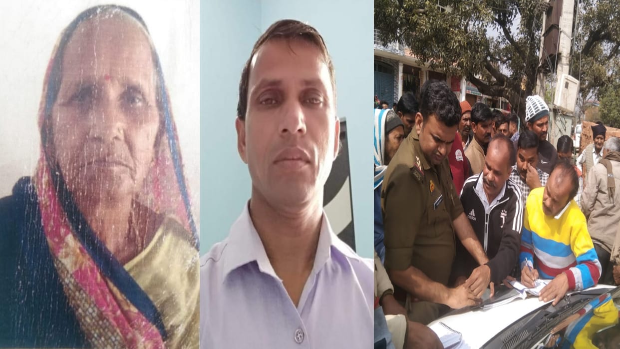 Four people died including mother and son in road accident in Bijnor