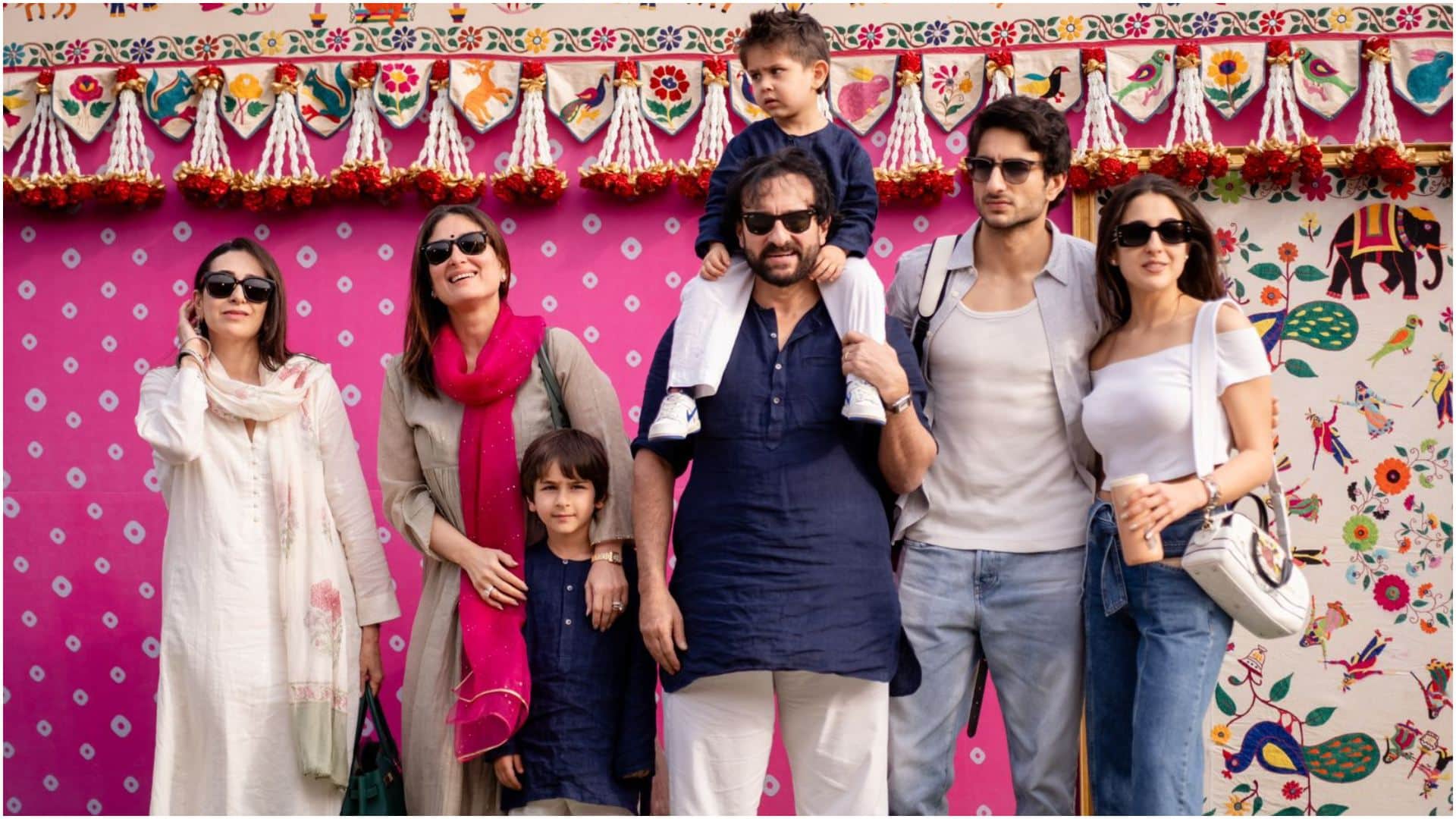 Alizeh Agnihotri Ibrahim Ali Khan Nysa Devgan star kids in Anant Ambani Radhika Merchant Pre Wedding Ceremony