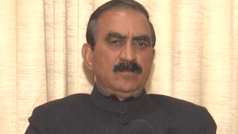 Sudhir Sharma complains about Chief Minister Sukhu to DGP and SP Kangra