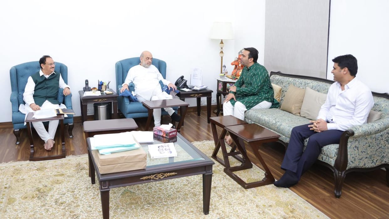Chaudhary Jayant Singh met BJP President JP Nadda and Home Minister in Delhi