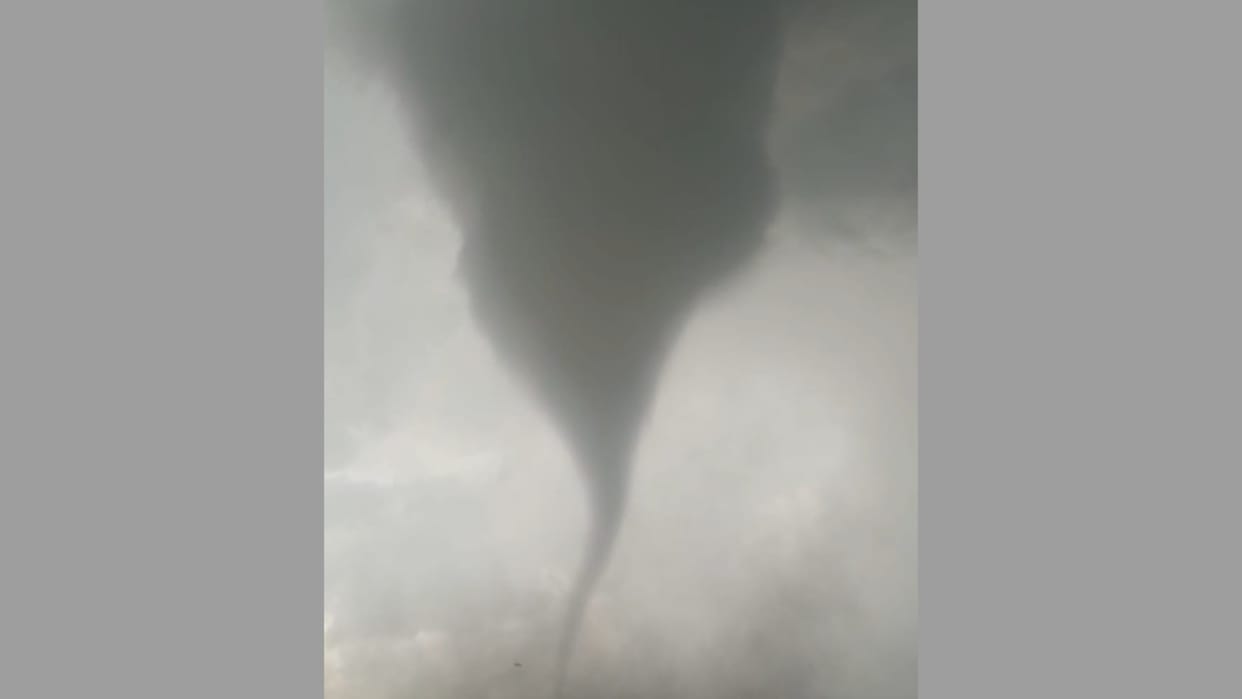 waterspout formed in Bathinda of Punjab