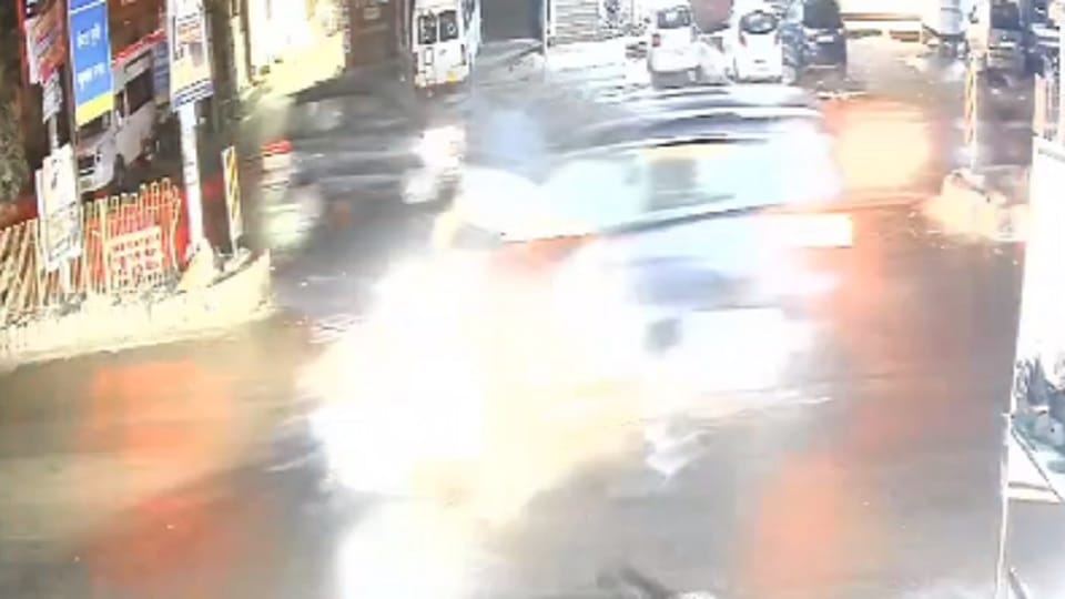 Elderly scooty rider dies after being hit by Mercedes