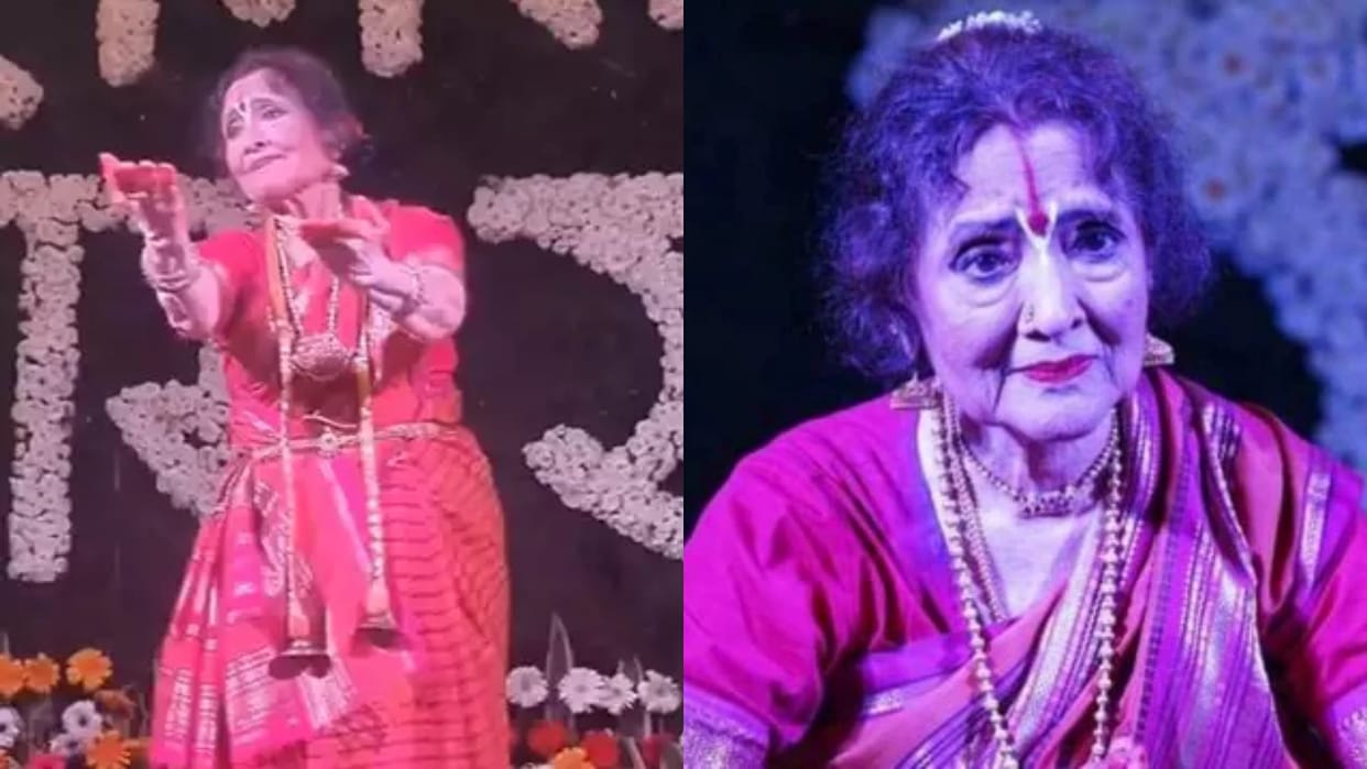 Vyjayanthimala performed Bharatanatyam at the age of 90 in Ayodhya Raag Seva Fans were awed by her performance