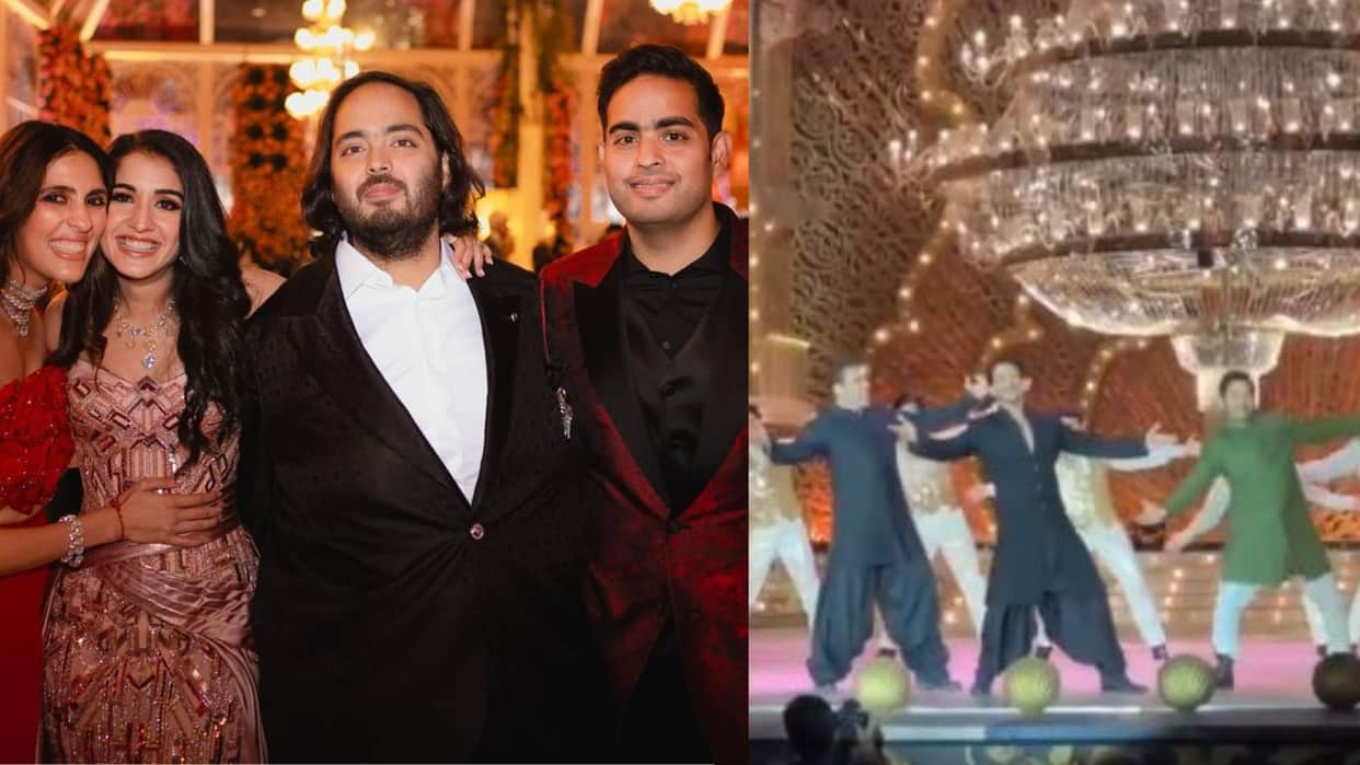 Anant Radhika Pre wedding Salman Shahrukh and Aamir dance on sangeet ceremony together see pictures