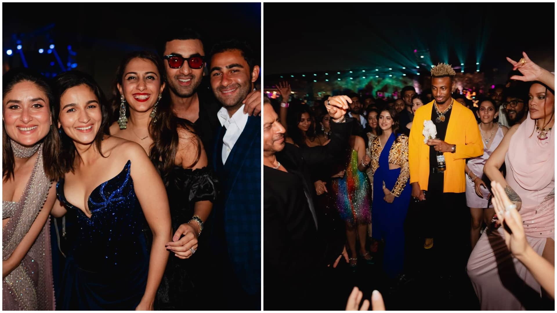 Shah Rukh Khan Deepika Padukone Ranveer Singh Attend Anant Ambani Radhika Merchant Pre Wedding Ceremony