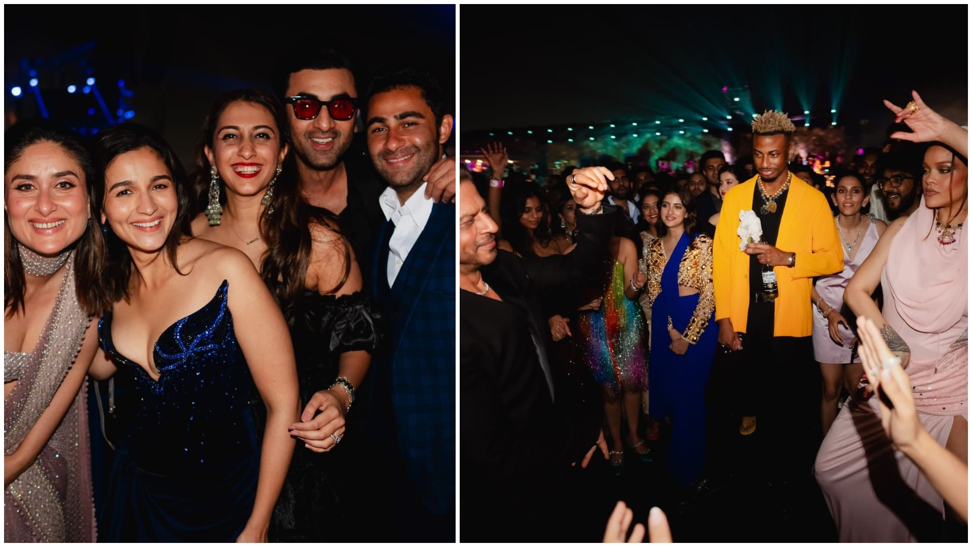 Shah Rukh Khan Deepika Padukone Ranveer Singh Attend Anant Ambani Radhika Merchant Pre Wedding Ceremony