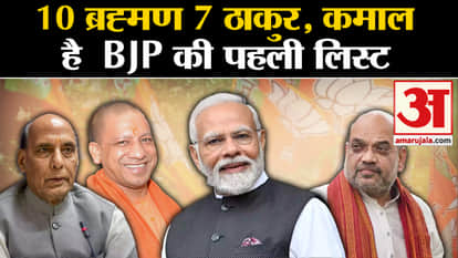 10 Brahmins 7 Thakurs, BJP's first list is amazing