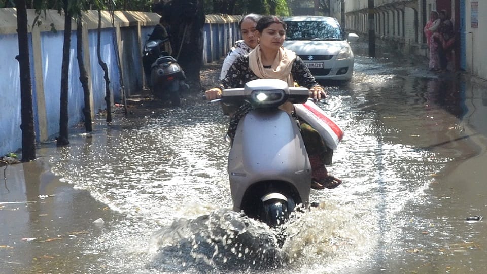 Aligarh submerged in two hours of rain