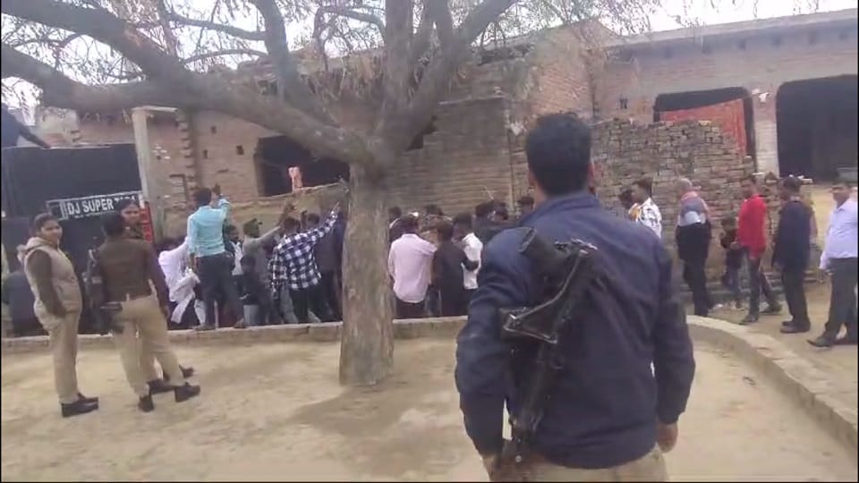 Police remained deployed during every ritual under the shadow of bayonets in Badaun