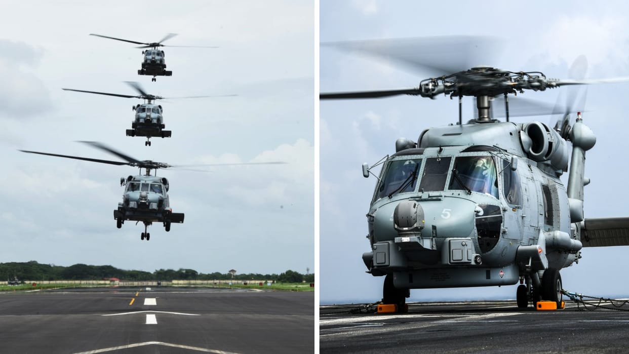 Indian Navy will commission MH 60R Seahawk multi-role helicopter at INS Garuda