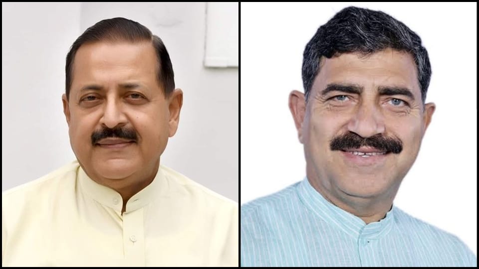lok sabha election: BJP names incumbent MP Jitendra Singh for udhampur and Jugal Kishore Sharma for Jammu