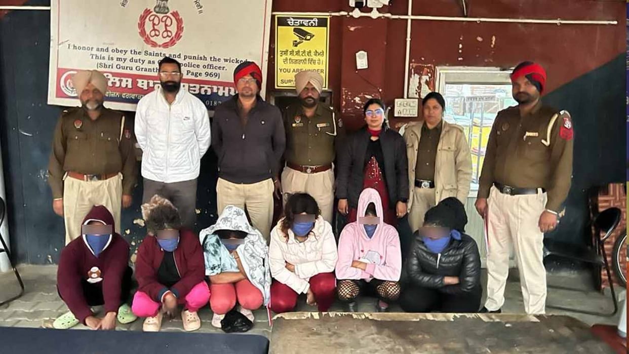 Police arrested six foreign women in Punjab