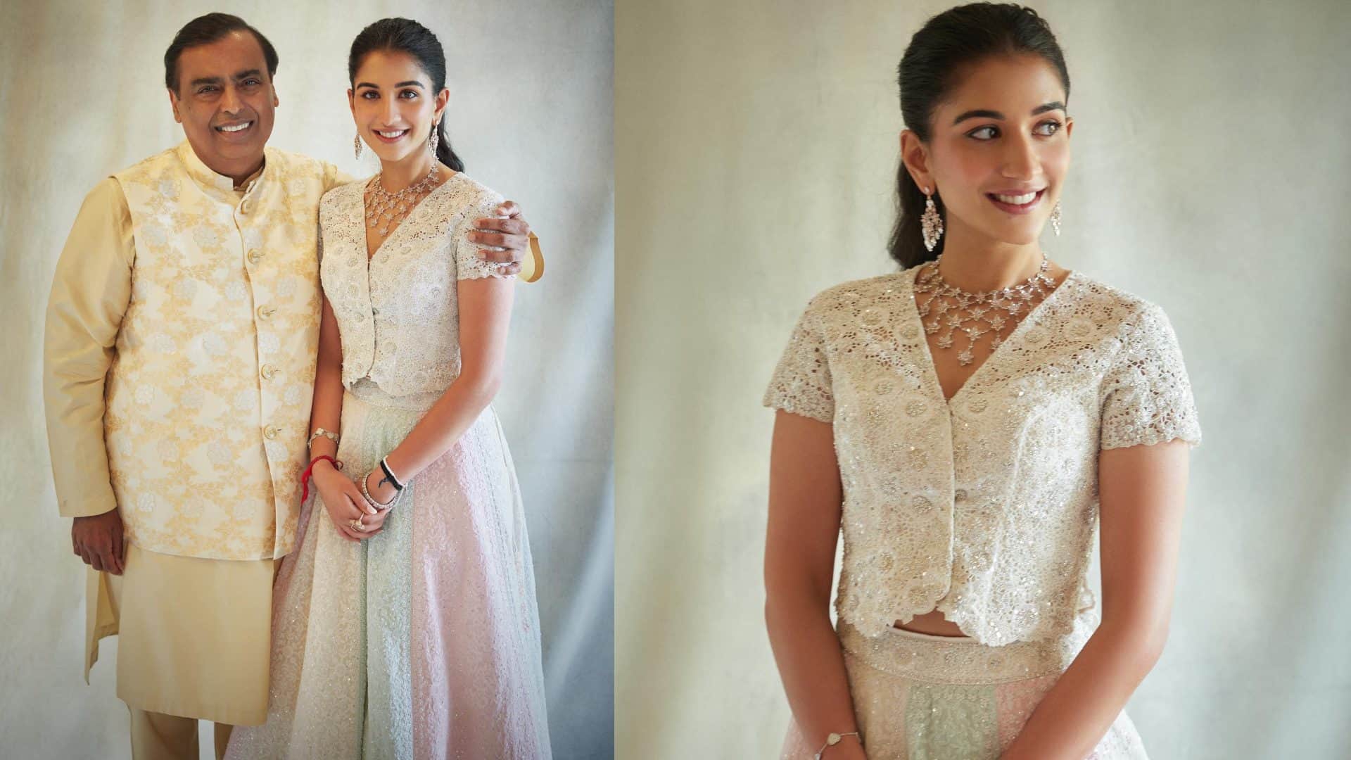 Anant Radhika Pre Wedding photos nita ambani mukesh ambani radhka marchant looks