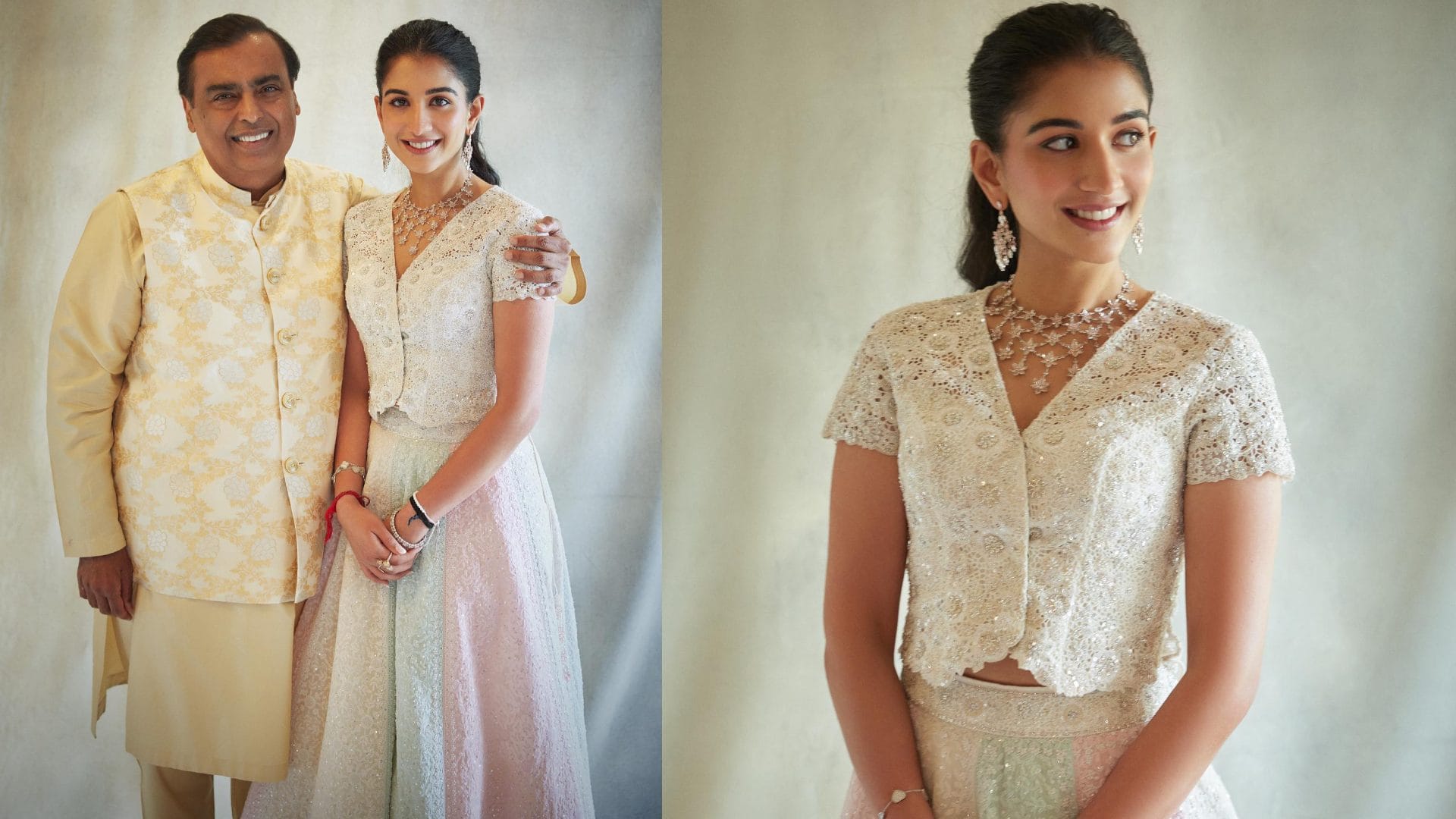 Anant Radhika Pre Wedding photos nita ambani mukesh ambani radhka marchant looks