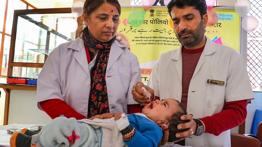 Pulse Polio immunisation campaign in samba jammu kashmir