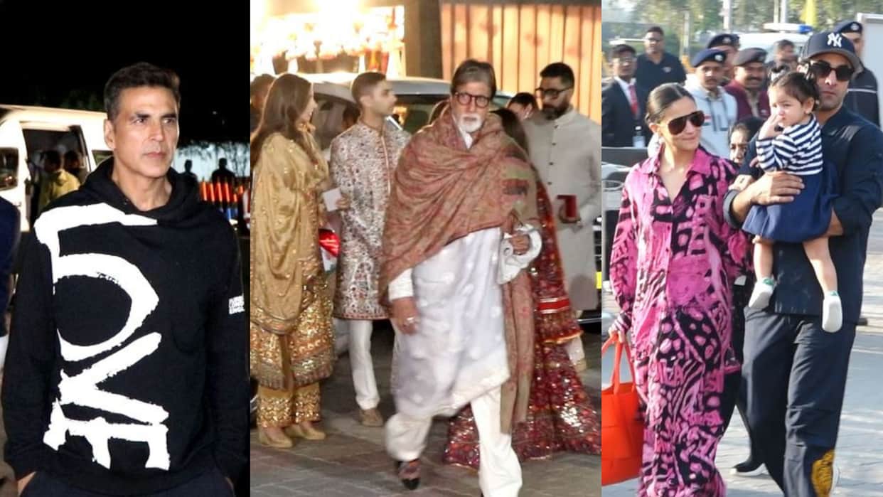 Amitabh Bachchan Aishwarya Bachchan Anil Kapoor sonam leaving from jamnagar after Anant Radhika Pre Wedding