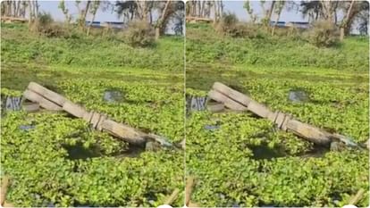Bihar News: Truck laden with rebar fell into Kamla river in Darbhanga; Truck driver and attendant are safe