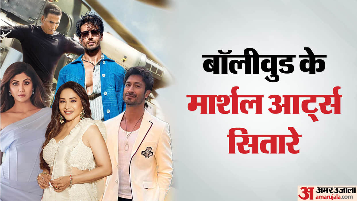 Celebs With Martial Arts Skills Akshay Kumar Tiger Shroff Vidyut Jammwal Isha Koppikar Madhuri Dixit