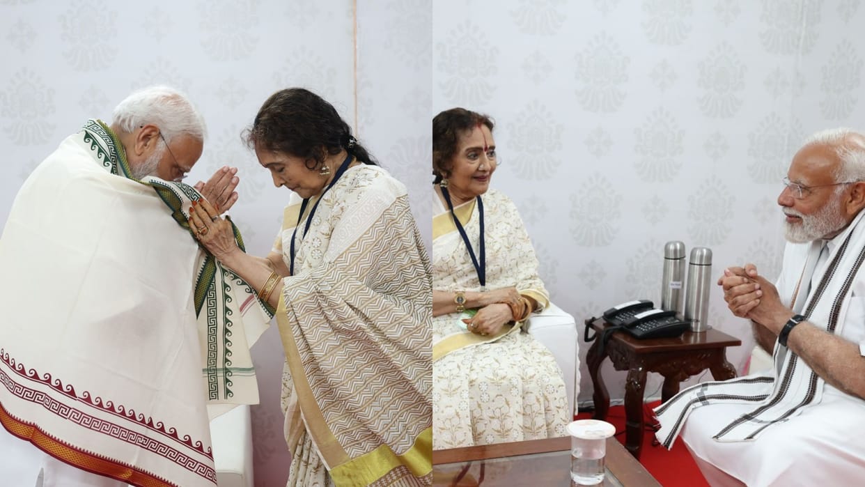 Prime minister Narendra Modi Meets Vyjayanthimala shared photos on praised her on social media