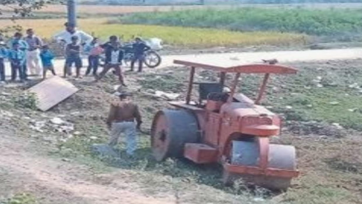 Supervisor dies after being hit by roller