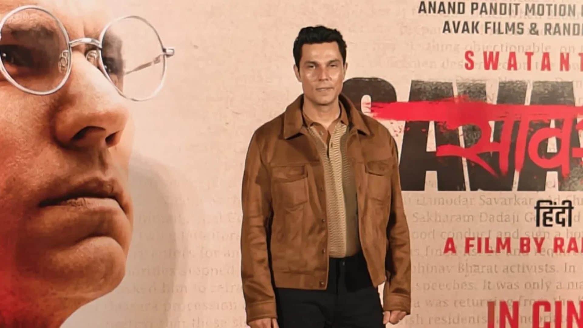 Randeep Hooda calls Swatantrya Veer Savarkar anti propaganda film on Trailer launch event in Mumbai