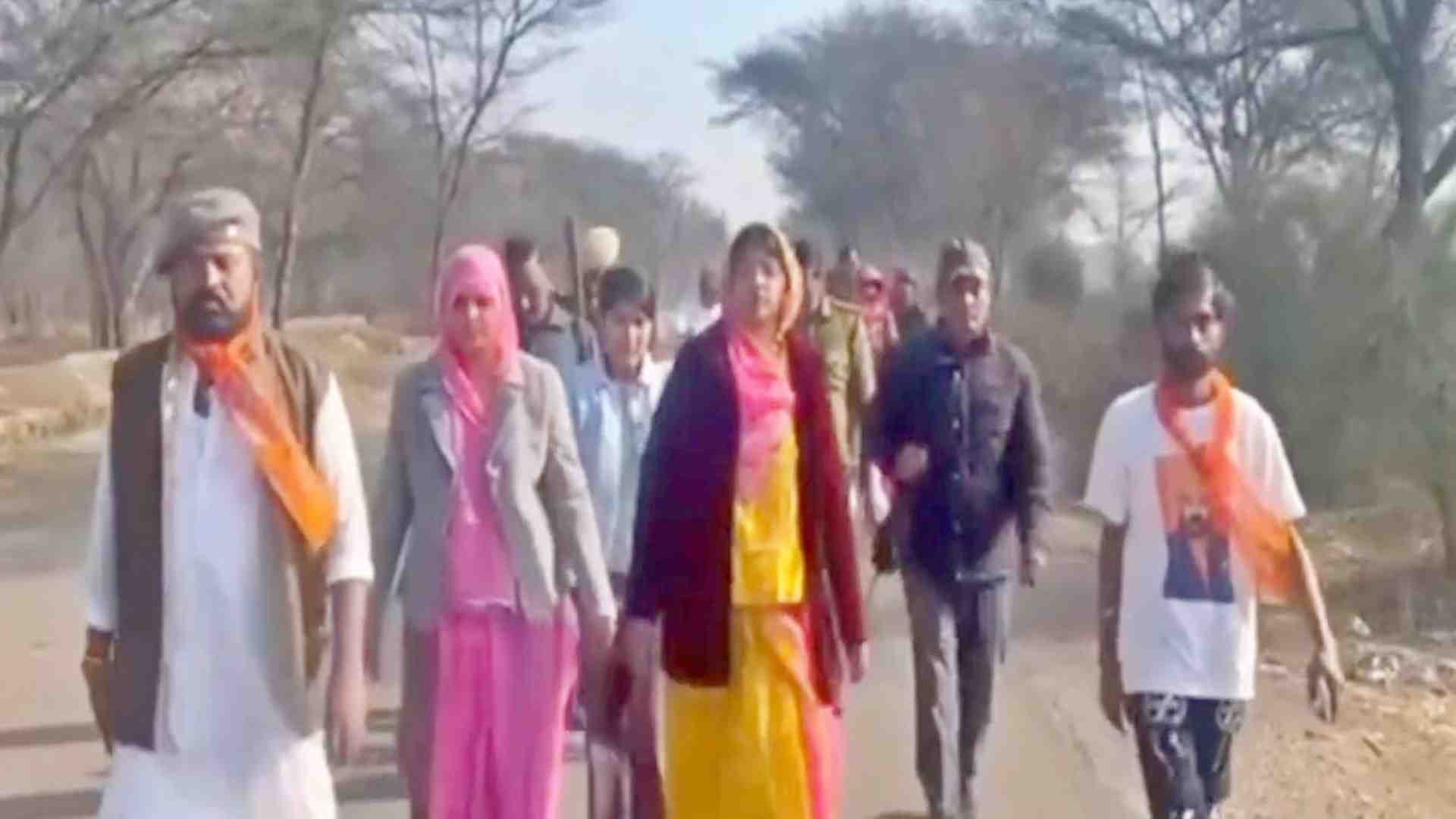 शीला शेखावत की न्याय यात्रा।