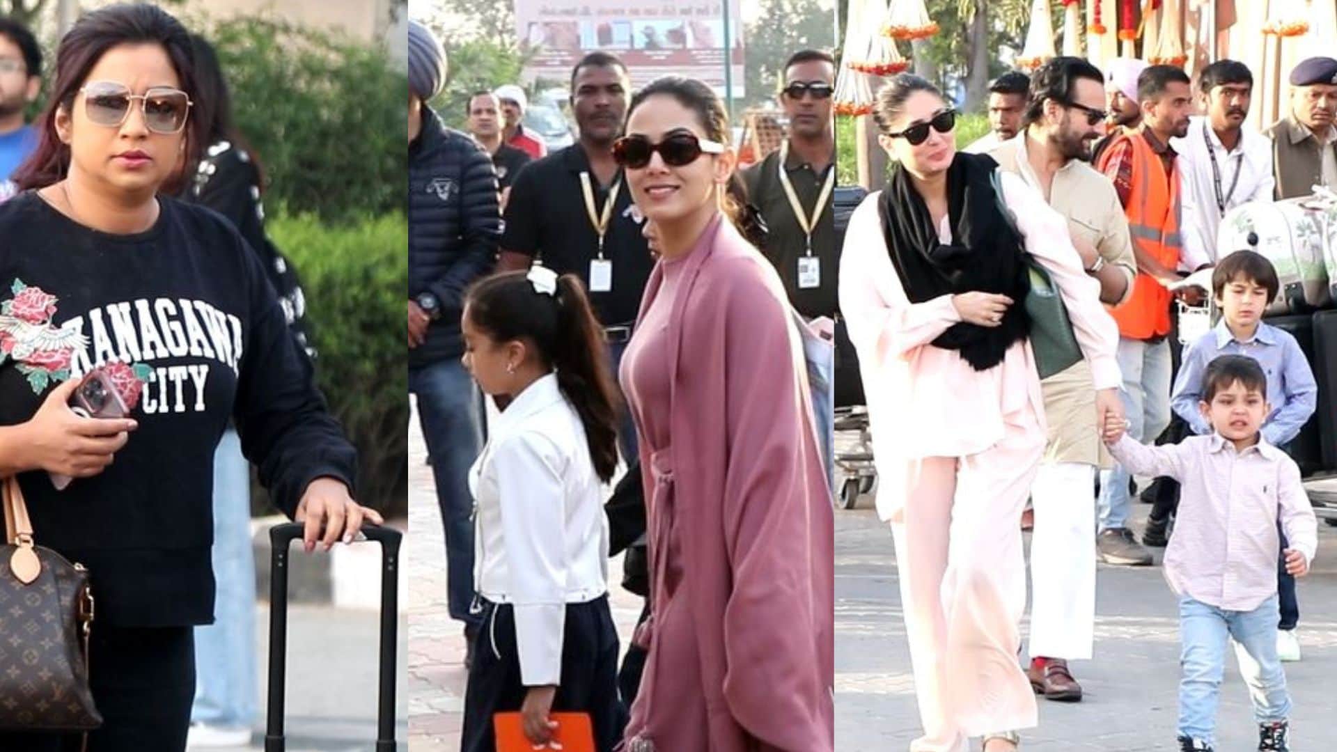 Amitabh Bachchan Aishwarya Bachchan Anil Kapoor sonam leaving from jamnagar after Anant Radhika Pre Wedding