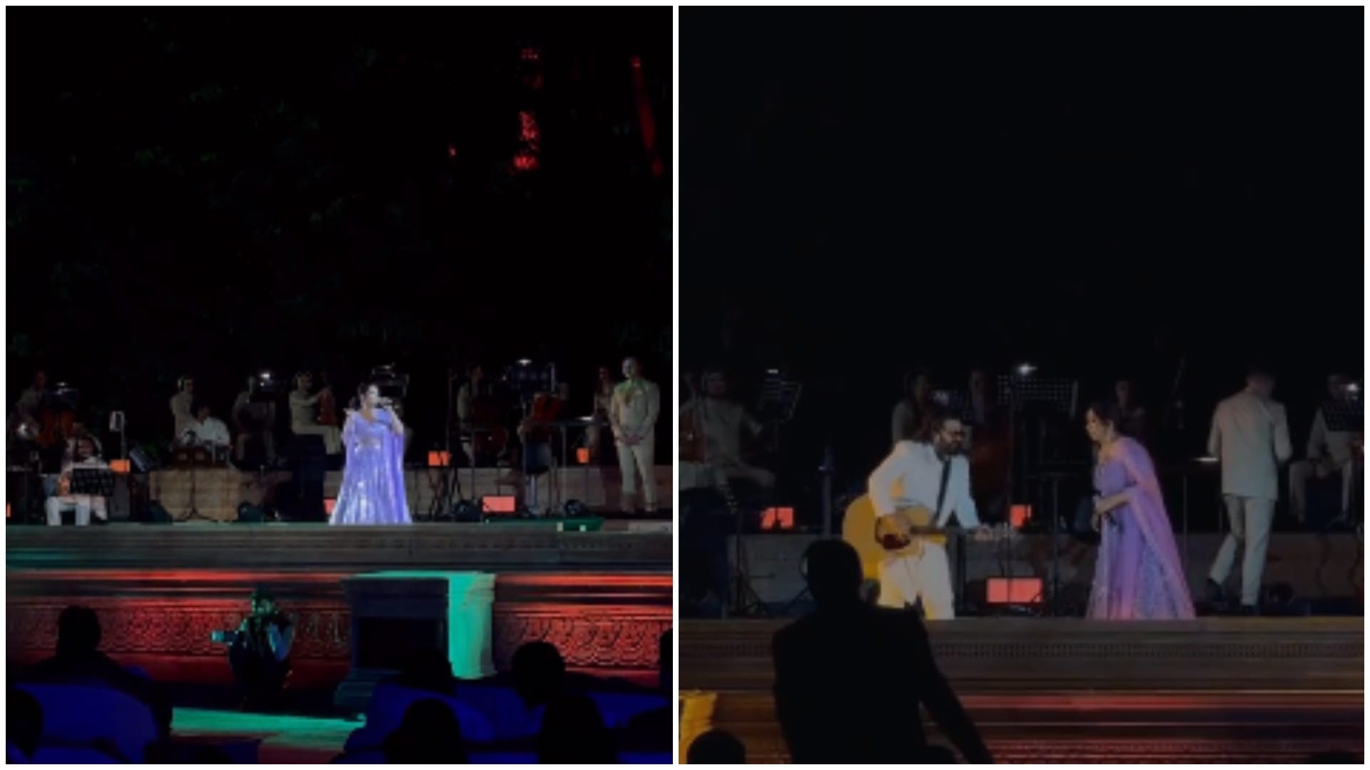 Shreya Ghoshal Arijit Singh Performance in Ami Je Tomar at Anant Ambani Radhika Merchant Pre Wedding Ceremony