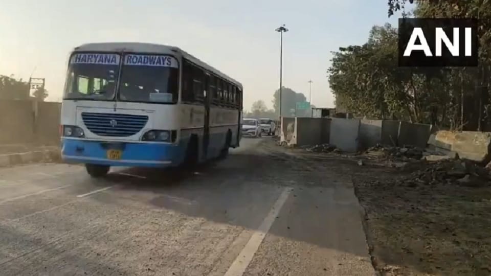 Farmers protest, Ambala Chandigarh highway opened after 22 days, one way movement of vehicles on highway