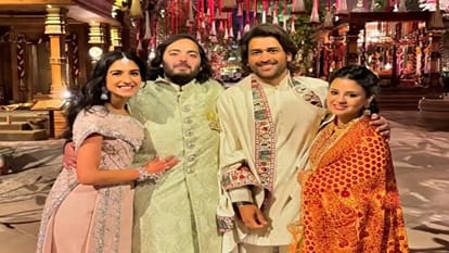Sakshi Dhoni Pahadi look in Anant-Radhika's pre-wedding in