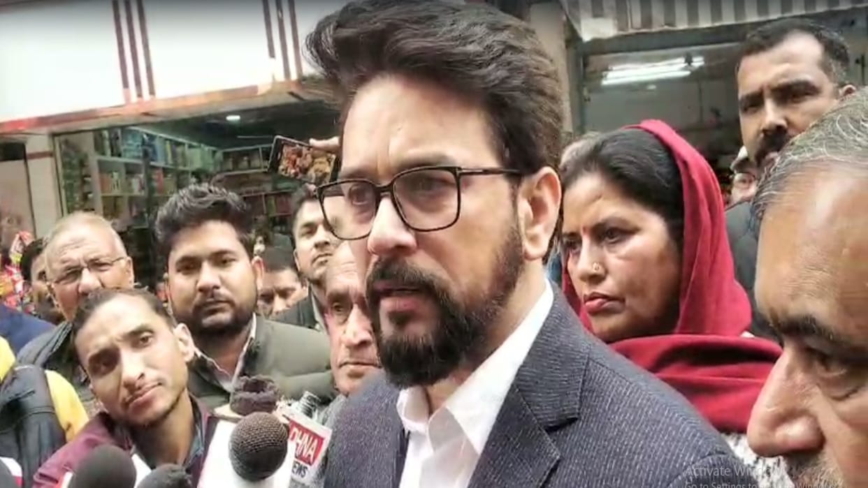 Anurag Thakur said Congressmen took to the streets to take off their clothes and abuse