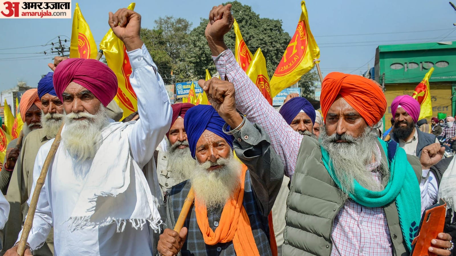 Farmer Protest Concrete front of Shambhu and Khanauri border farmers from other states will march to Delhi