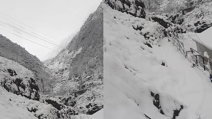 Kedarnath: यात्रा की तैयारियों पर लगा मौसम का पहरा...जमी आठ फीट तक बर्फ, जगह-जगह परसे हिमखंड, तस्वीरें Uttarakhand Weather Heavy Snow in Kedarnath icebergs scattered at many places photos