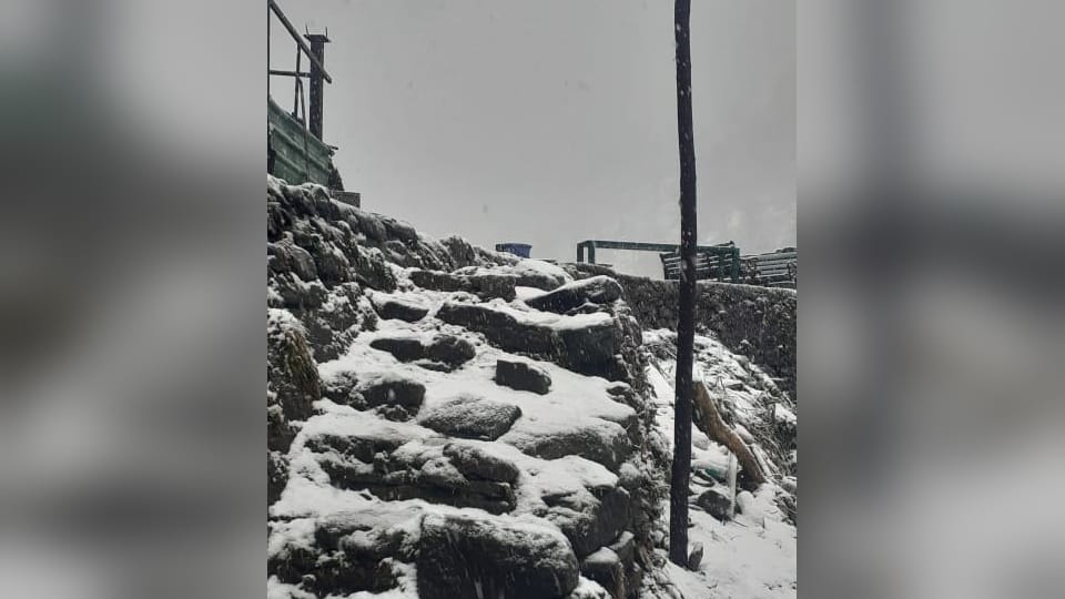 Uttarakhand Weather Heavy Snow in Kedarnath icebergs scattered at many places photos