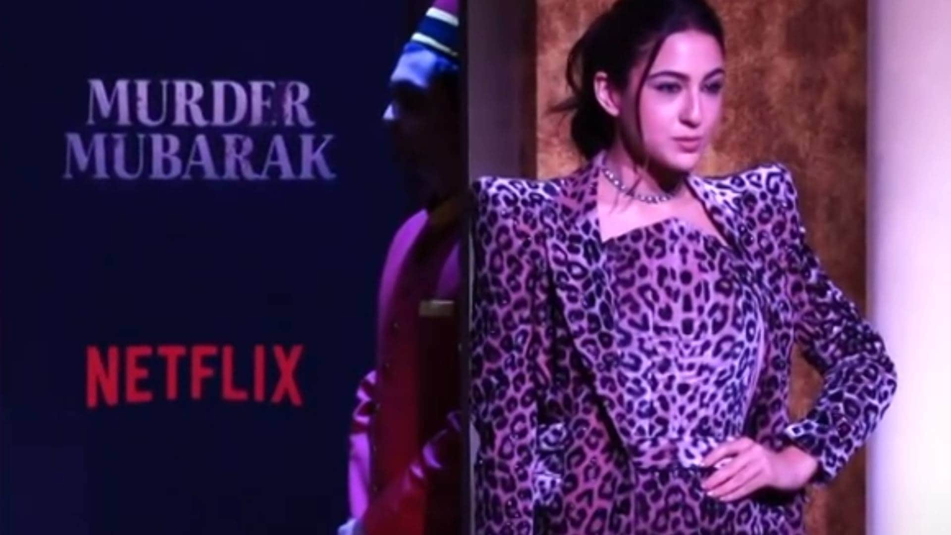 murder mubarak trailer launch event actor pankaj tripathi sara ali khan vijay varma karisma kapoor spotted
