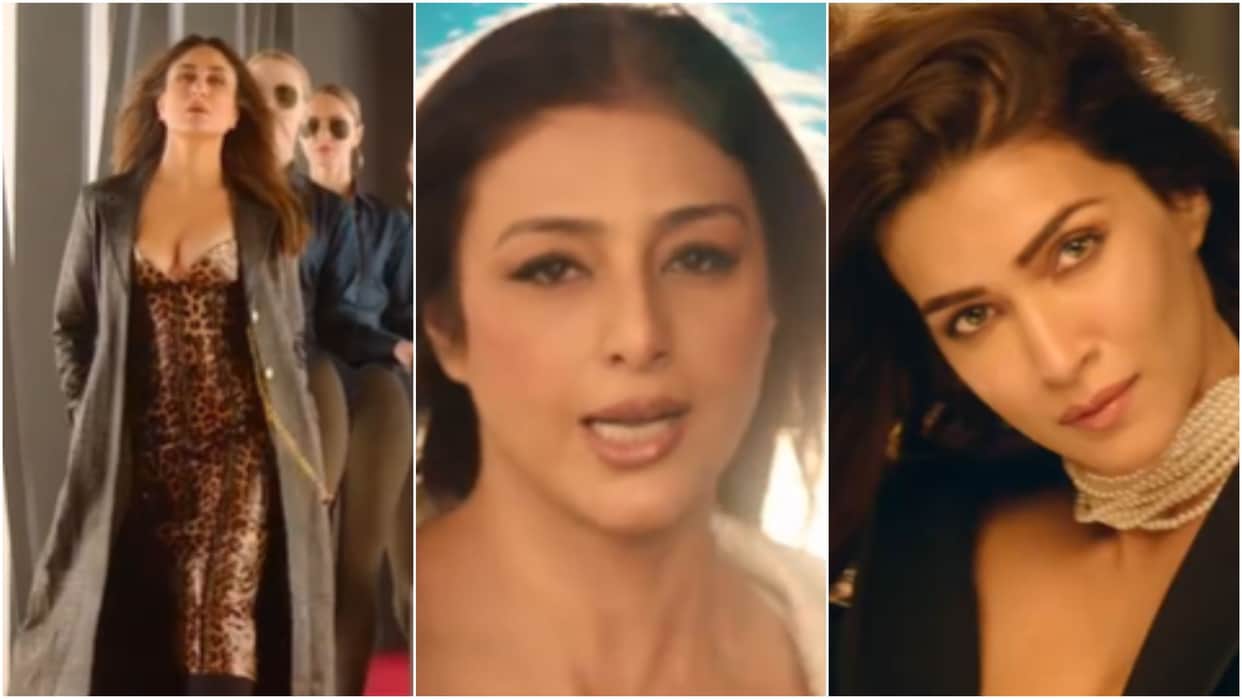 Crew movie new song Naina out:  Kareena Kapoor Tabu and Kriti Sanon Diljit Dosanjh