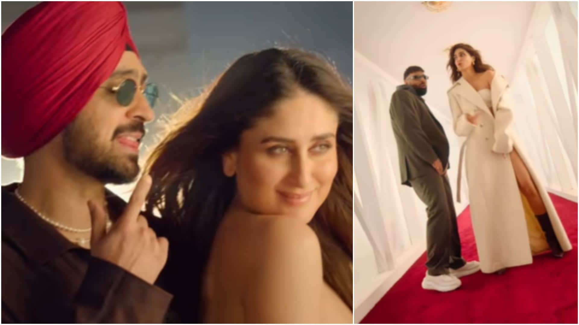 Crew movie new song Naina out:  Kareena Kapoor Tabu and Kriti Sanon Diljit Dosanjh