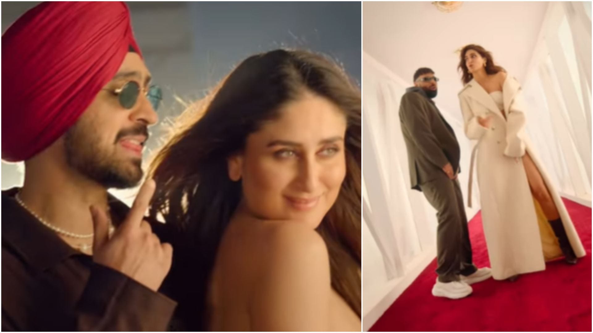 Crew movie new song Naina out:  Kareena Kapoor Tabu and Kriti Sanon Diljit Dosanjh