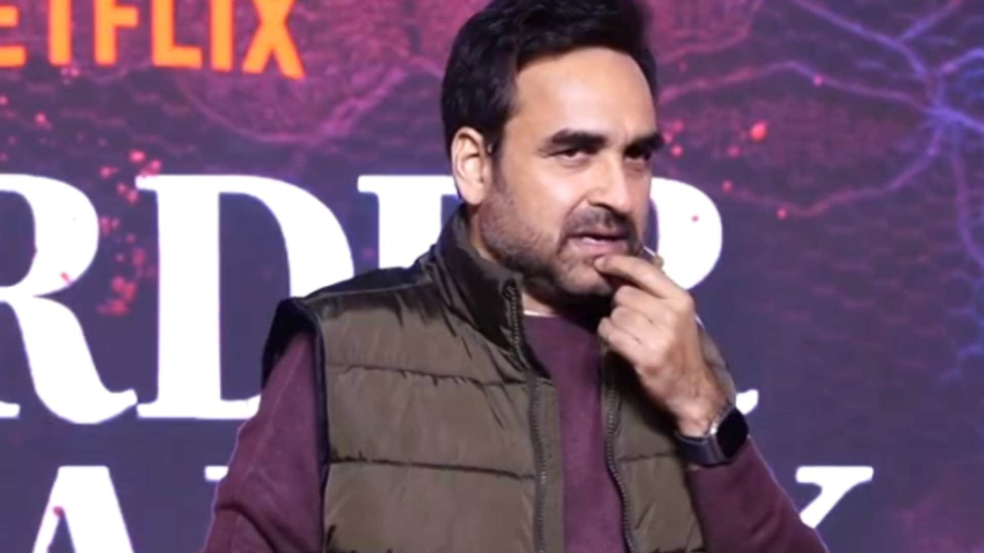 murder mubarak trailer launch event actor pankaj tripathi sara ali khan vijay varma karisma kapoor spotted
