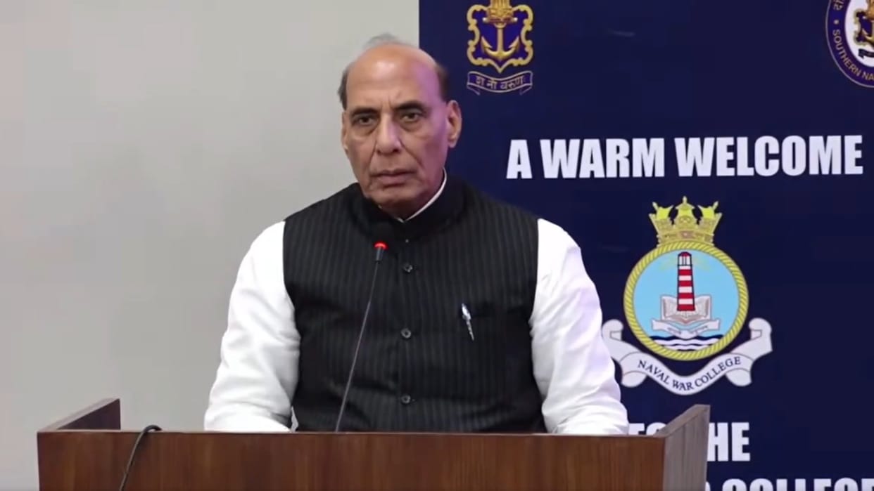 Indian Navy ensuring no country suppresses our friendly nations in Indo-Pacific region: Rajnath