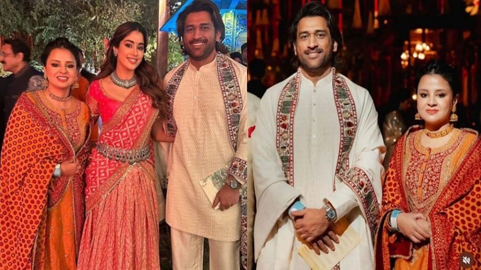 Sakshi Dhoni Pahadi look in Anant-Radhika's pre-wedding in