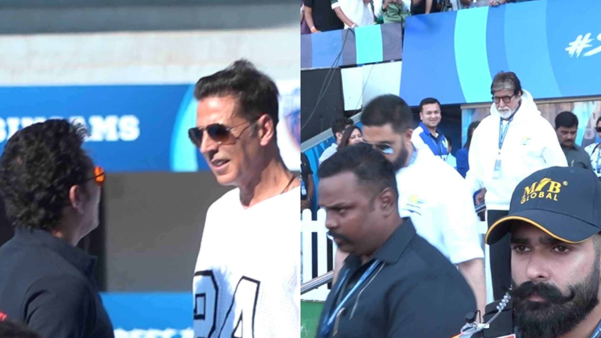 AKSHAY Kumar Big B ABHISHEK Bachchan MUNAWAR Faruqui ELVISH yadav AND MANY MORE AT ISPL T10 CRICKET MATCH