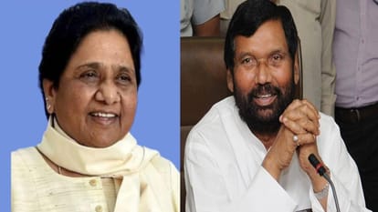 मायावती और रामविलास पासवान का फाइल फोटो।