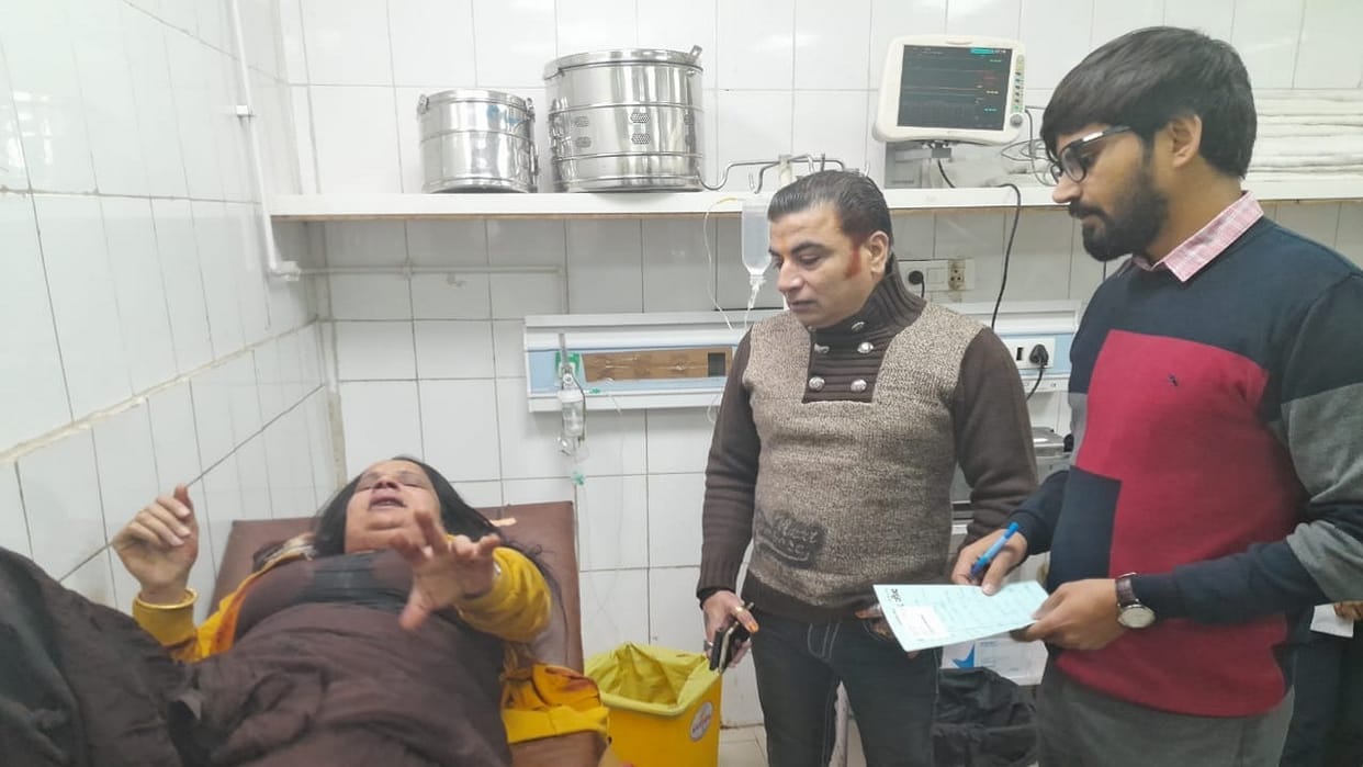 husband shot his wife on pretext of dropping her to school in Jind