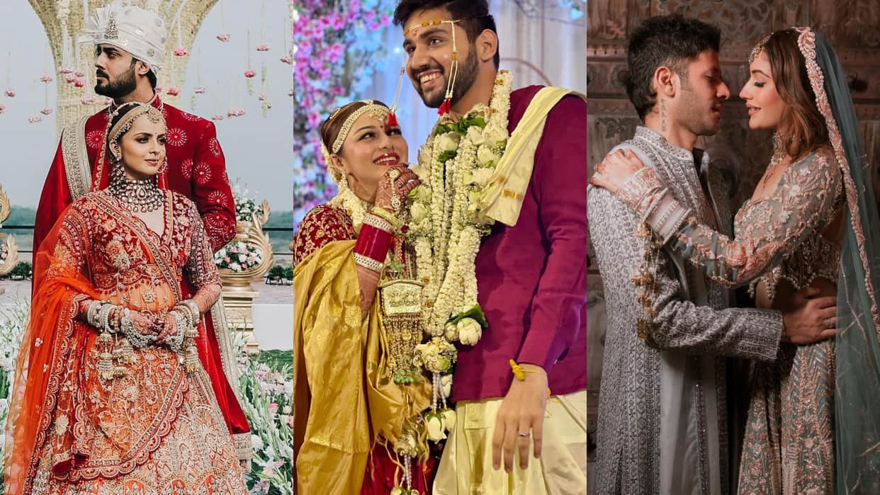 Bridal Look Of Actress ishqbaaz fame surbhi chandna neha laxmi iyer shrenu parikh