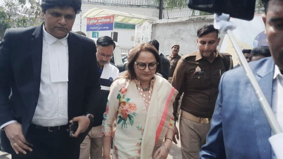Former MP Jayaprada appeared in court in case of code of conduct violation