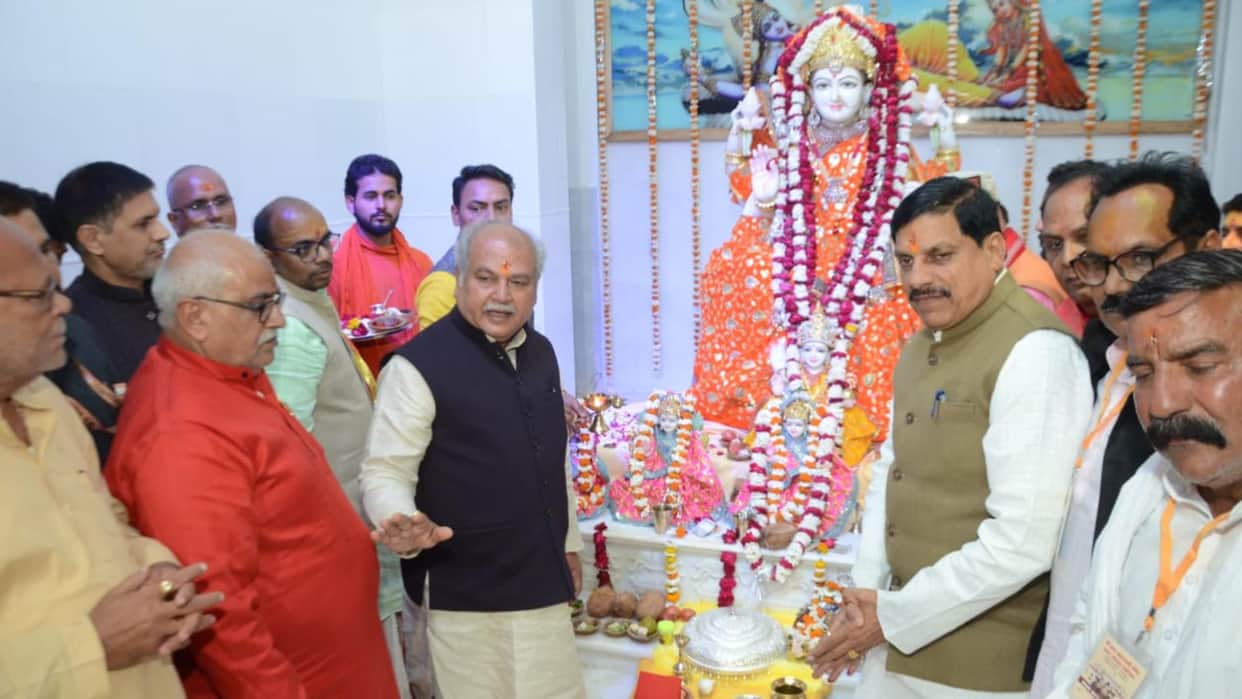 CM Dr. Mohan Yadav arrived at consecration of Ashta Mahalaxmi, said- Jaurasi will become a religious tourism