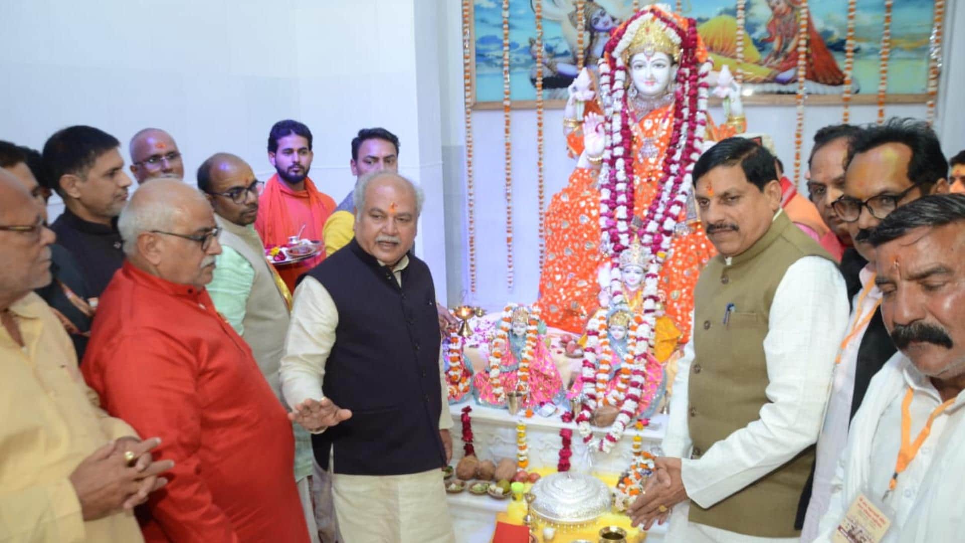 CM Dr. Mohan Yadav arrived at consecration of Ashta Mahalaxmi, said- Jaurasi will become a religious tourism